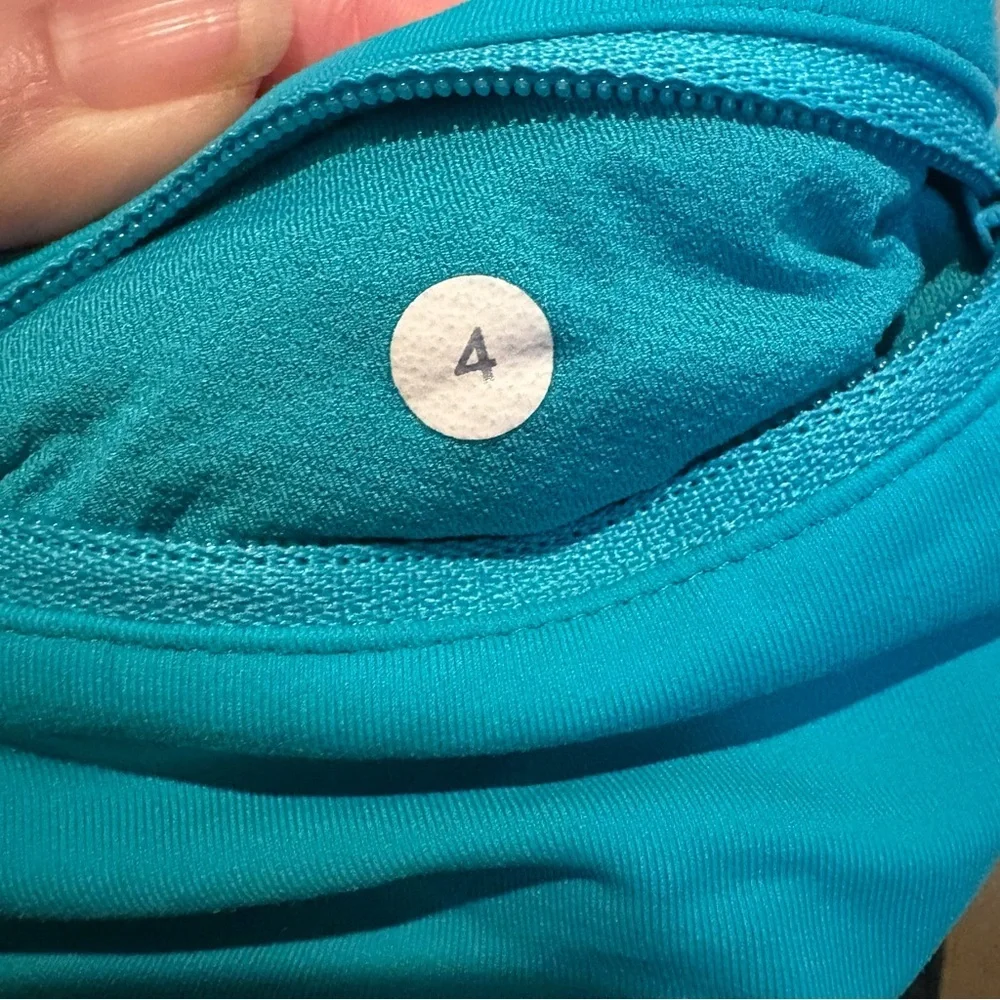 LULULEMON Women Teal Athletic Lined Shorts Size 4